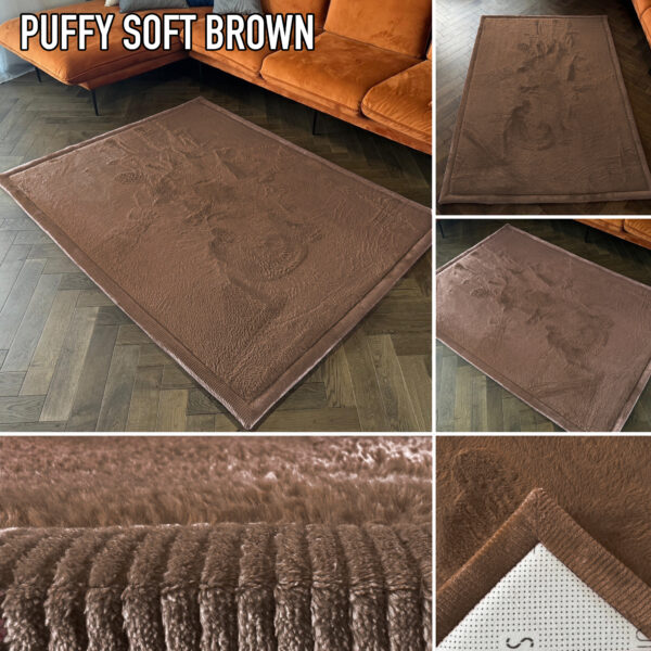 Thick PUFFY SOFT rug, as soft as the BROWN rabbit rug
