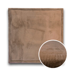 Gruby dywan kwadratowy PUFFY SOFT miękki jak dywan rabbit BROWN