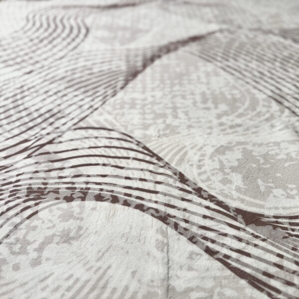 Soft, modern beige-brown rug