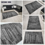 New Idea Thick Carpet with Gray Planks